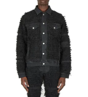 1017 ALYX 9SM Blackmeans Denim Jacket - All-Over Shredded Effect