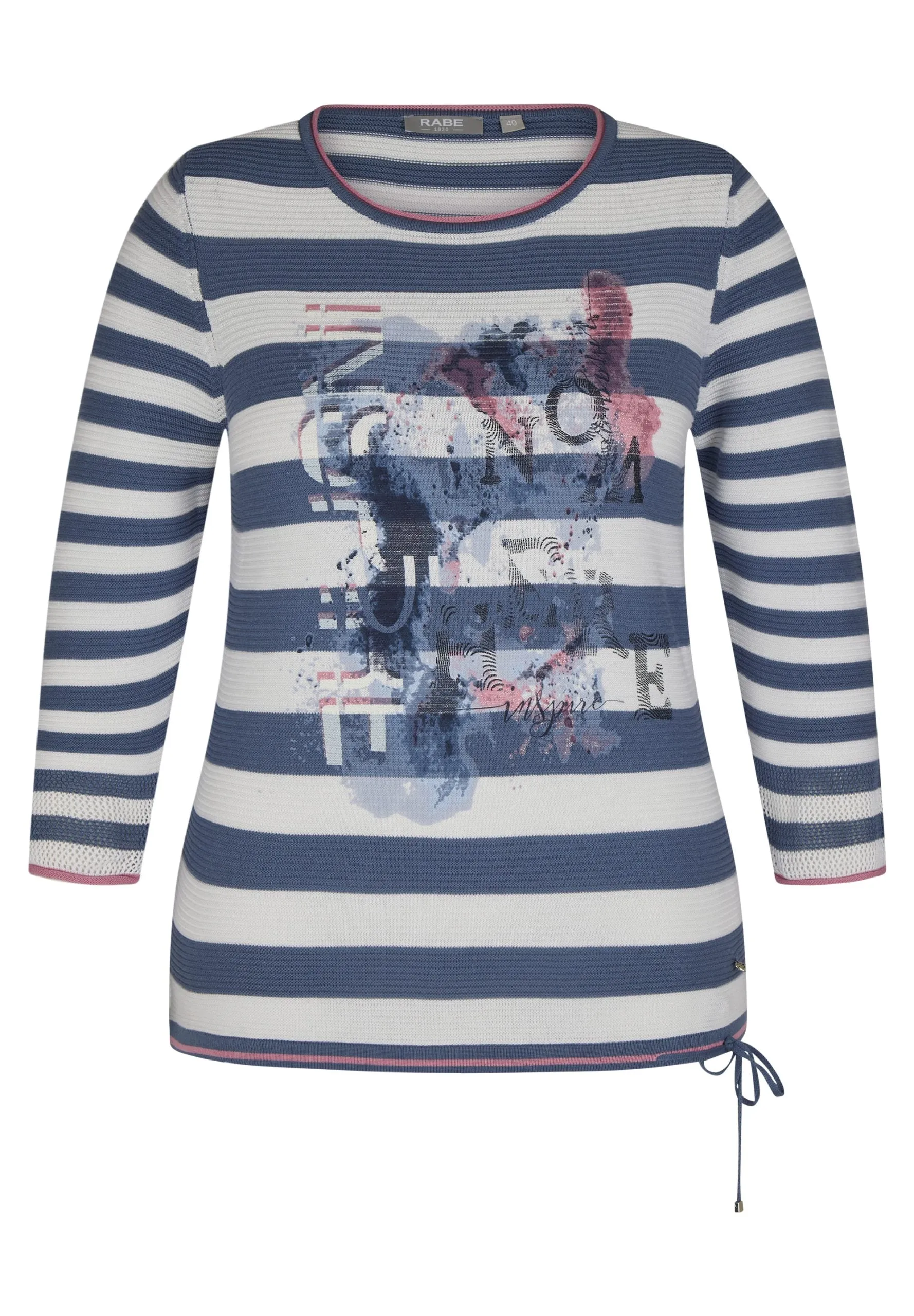 122612- Navy/White Striped Jumper- Rabe - Online Shopping