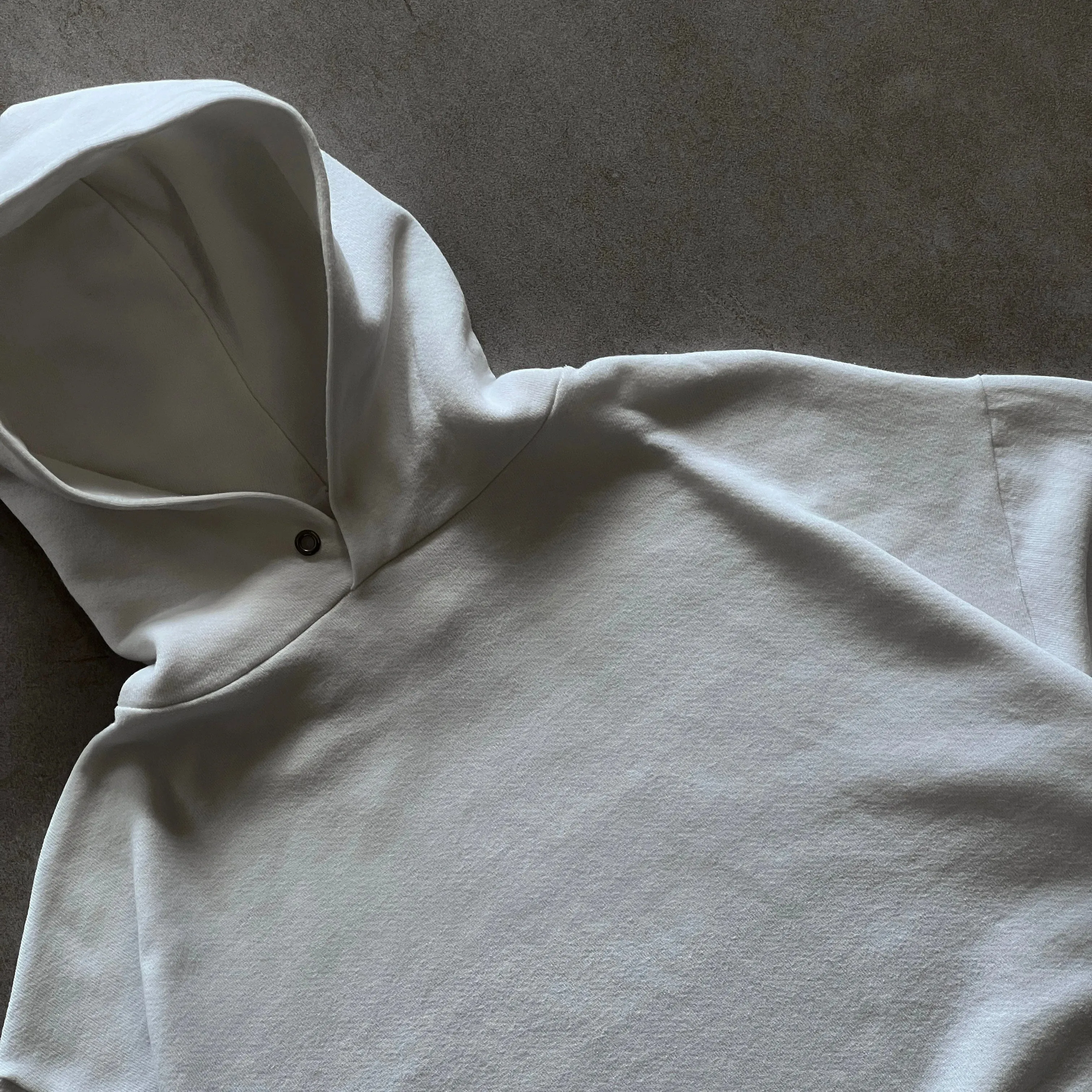 1990s Jerzees White Hoodie - XL