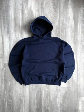 1990's Russell Athletic Navy Hoodie - L