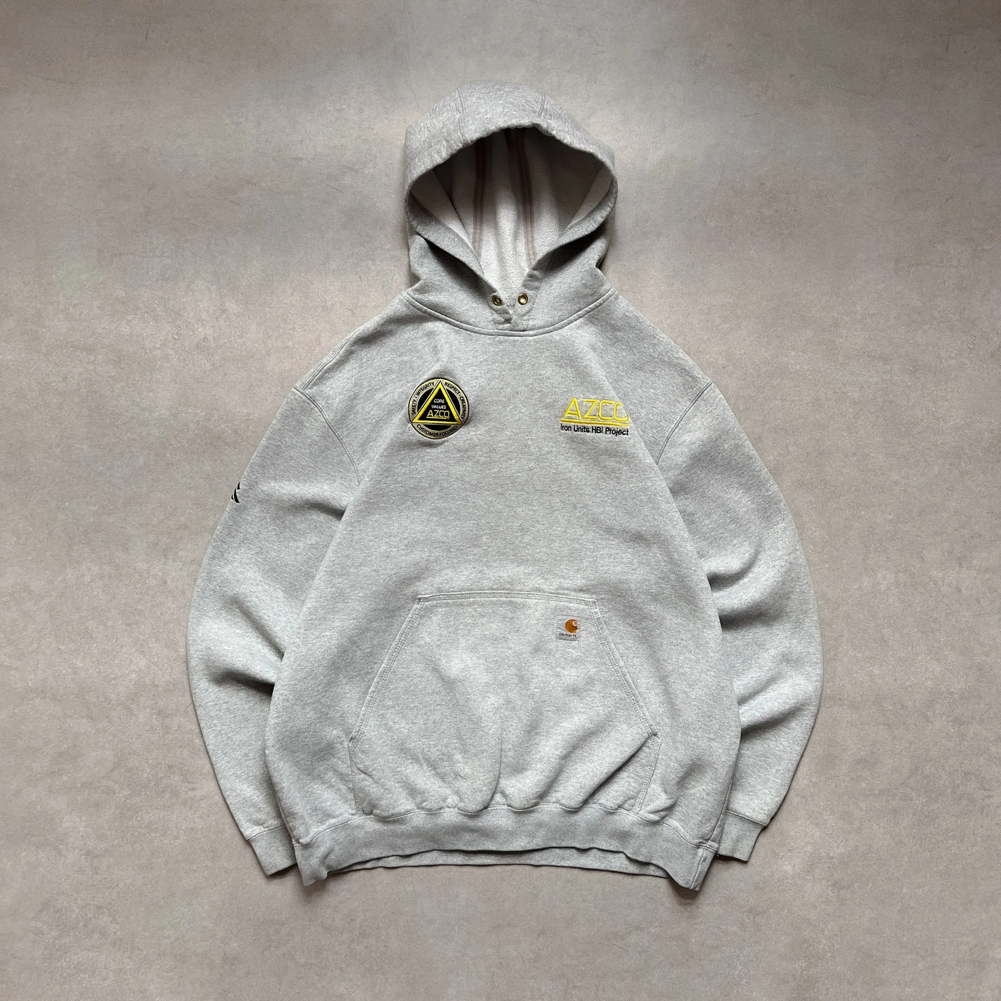 2000s Carhartt AZCO Grey Hoodie - XL