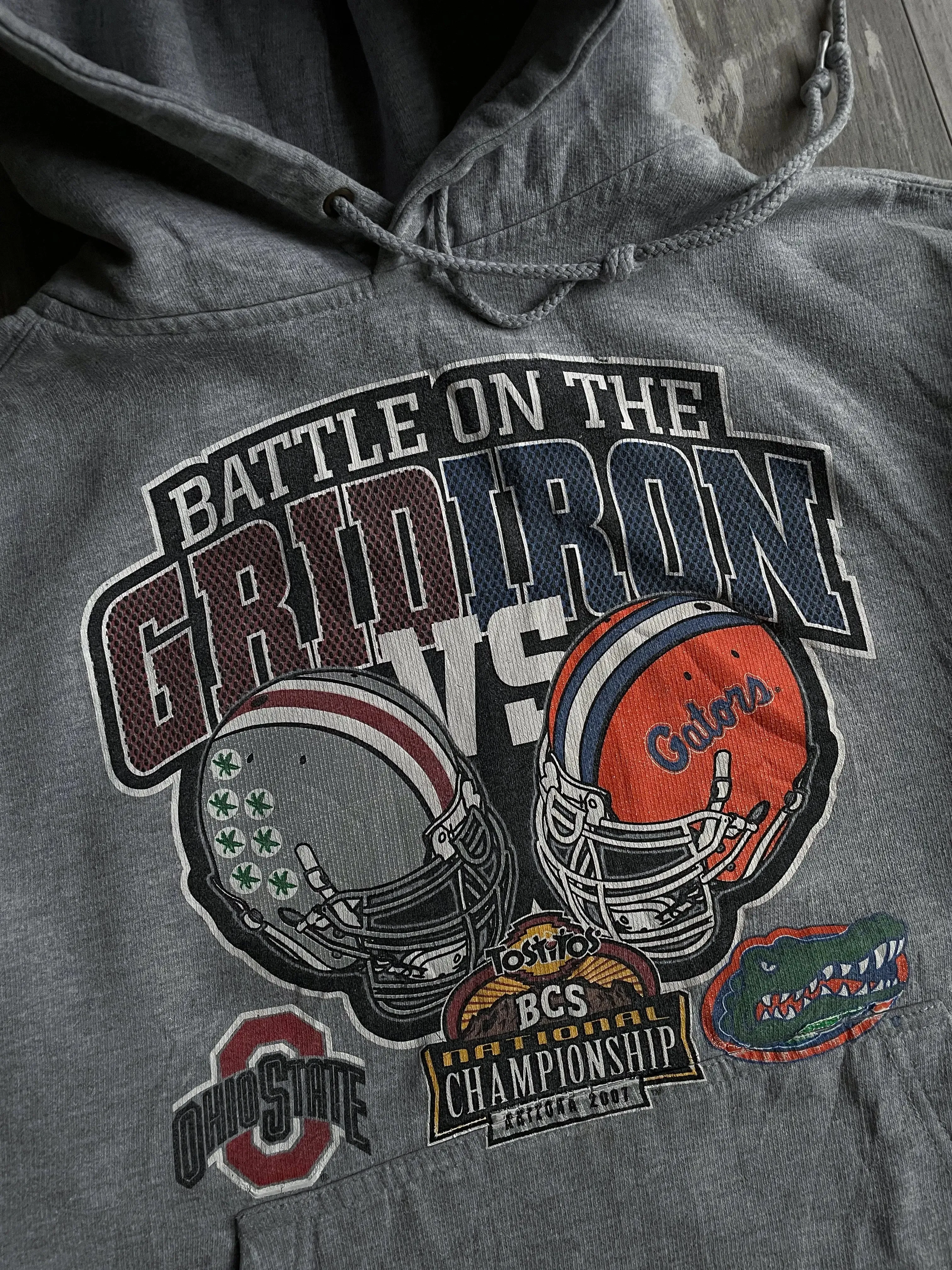 2000's Ohio State VS Florida Gators College Hoodie - L