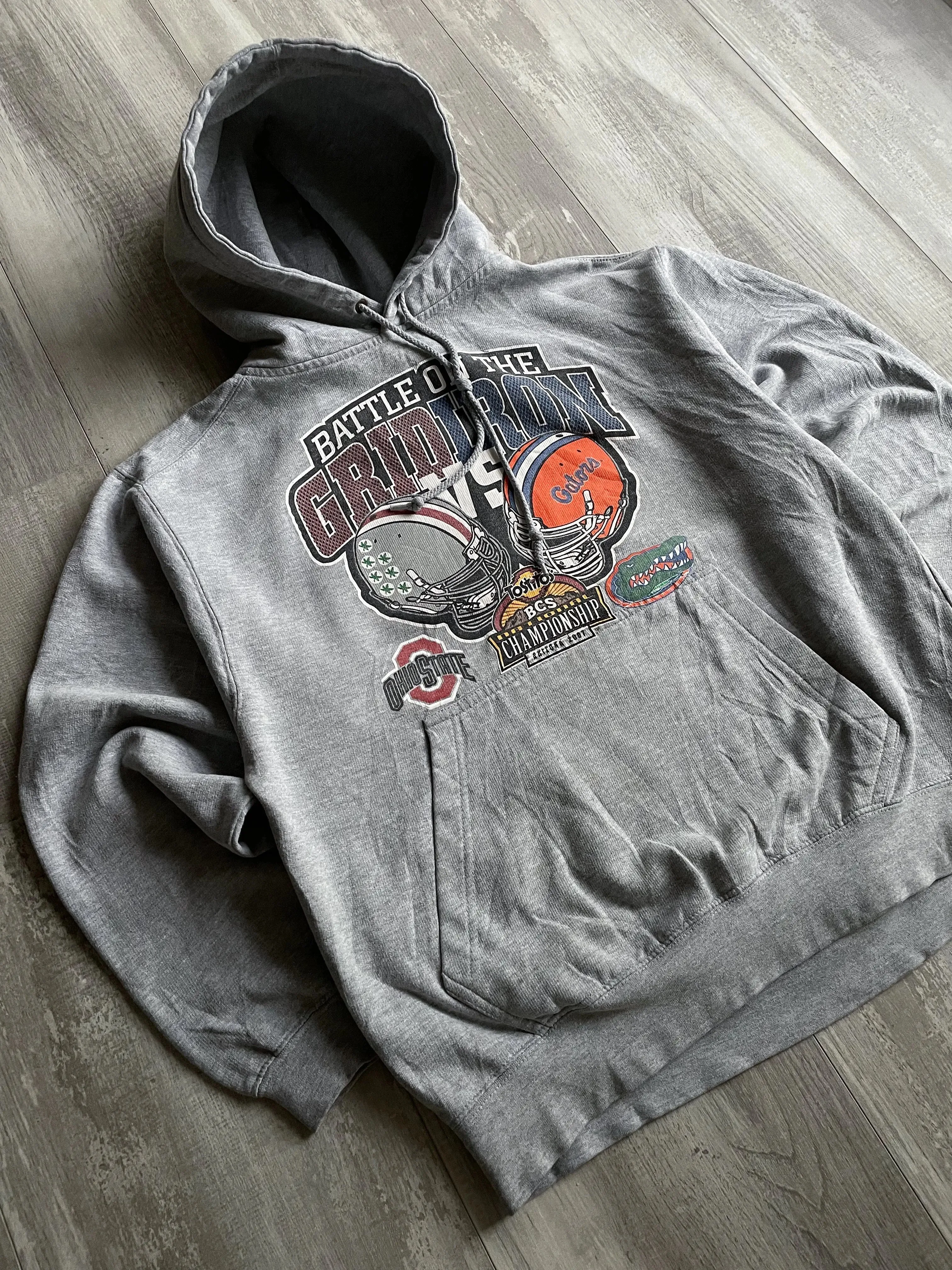 2000's Ohio State VS Florida Gators College Hoodie - L