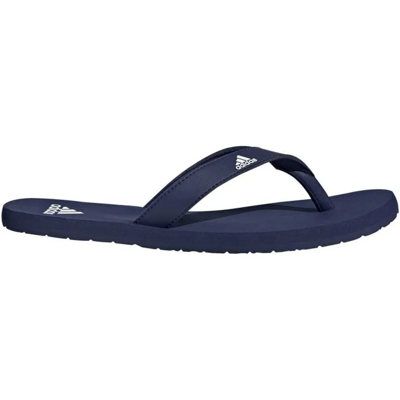 3 Adidas Mens Dark Blue/White Eezay Flip Flop Casual Thongs