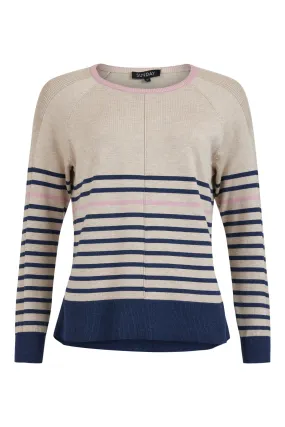 6938 - Striped Print Sweater - Sunday