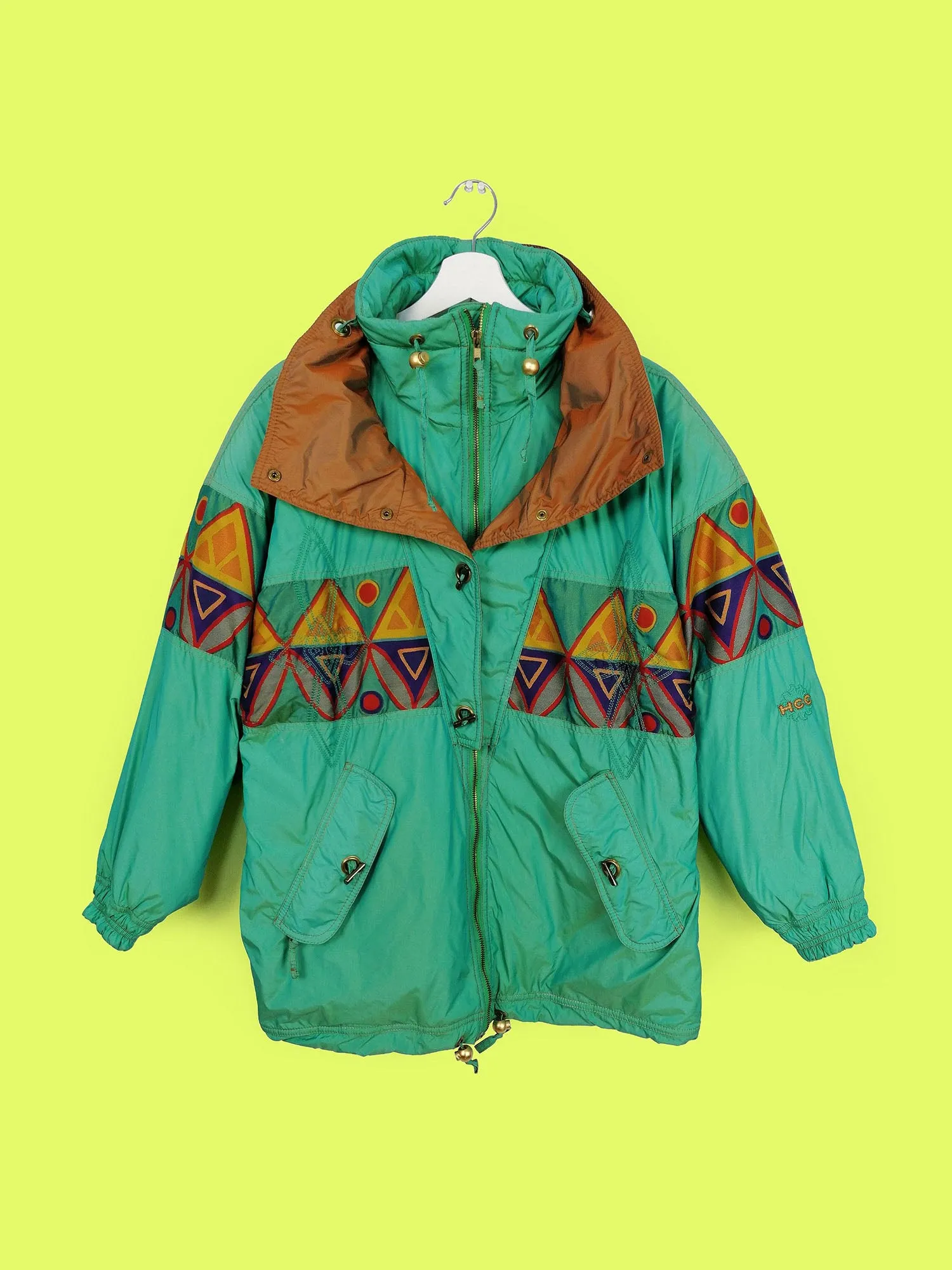 80's HCC Vintage Winter Ski Jacket - Medium Size