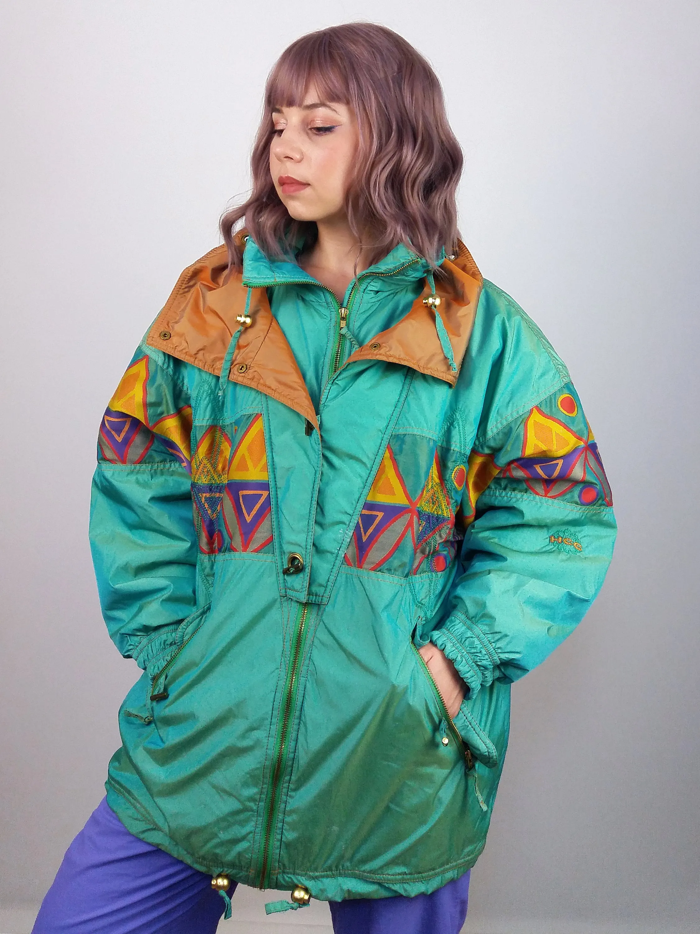 80's HCC Vintage Winter Ski Jacket - Medium Size