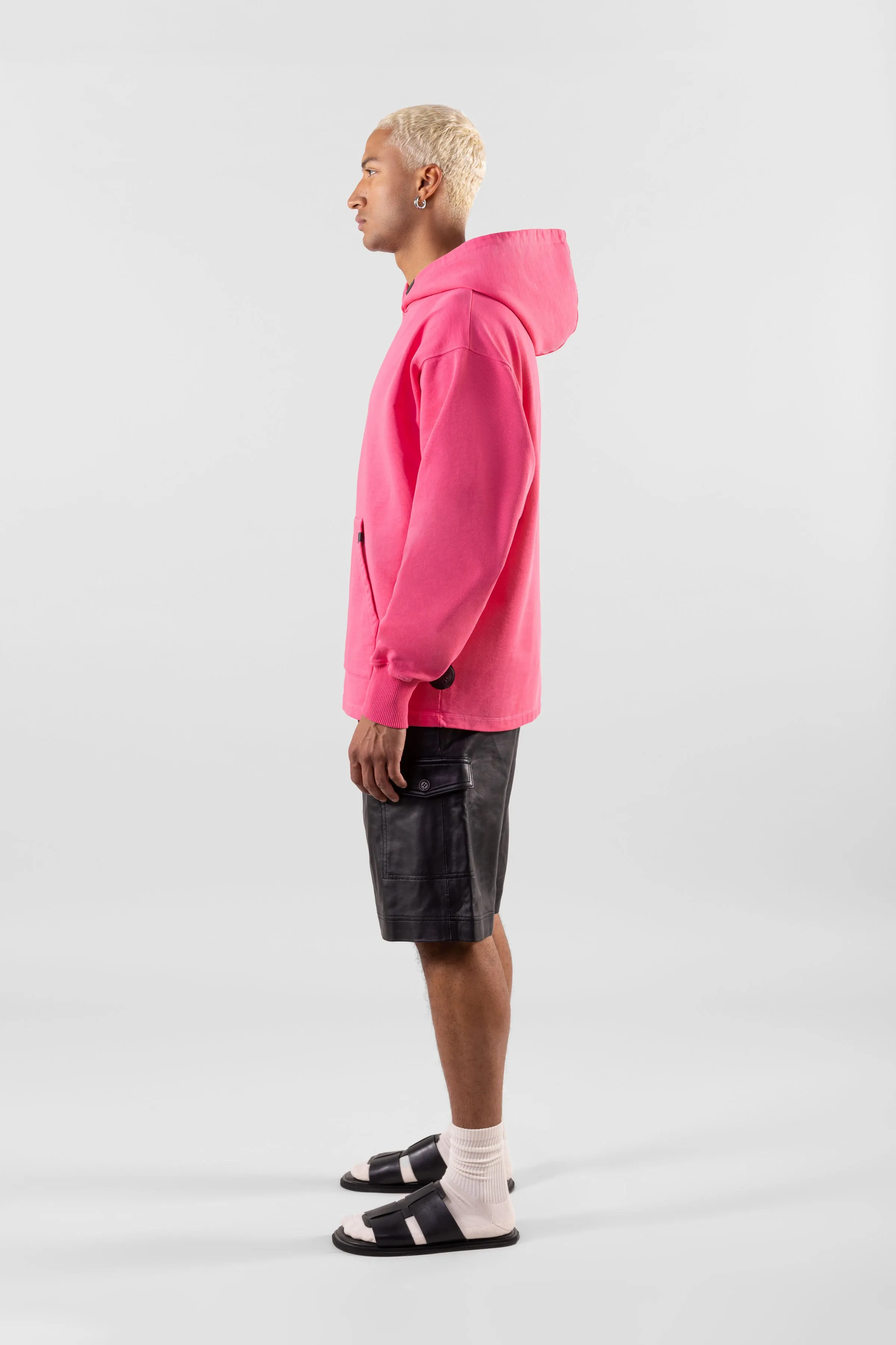 '88 RAVERS HOODIE - WASHED ACID PINK (Man)