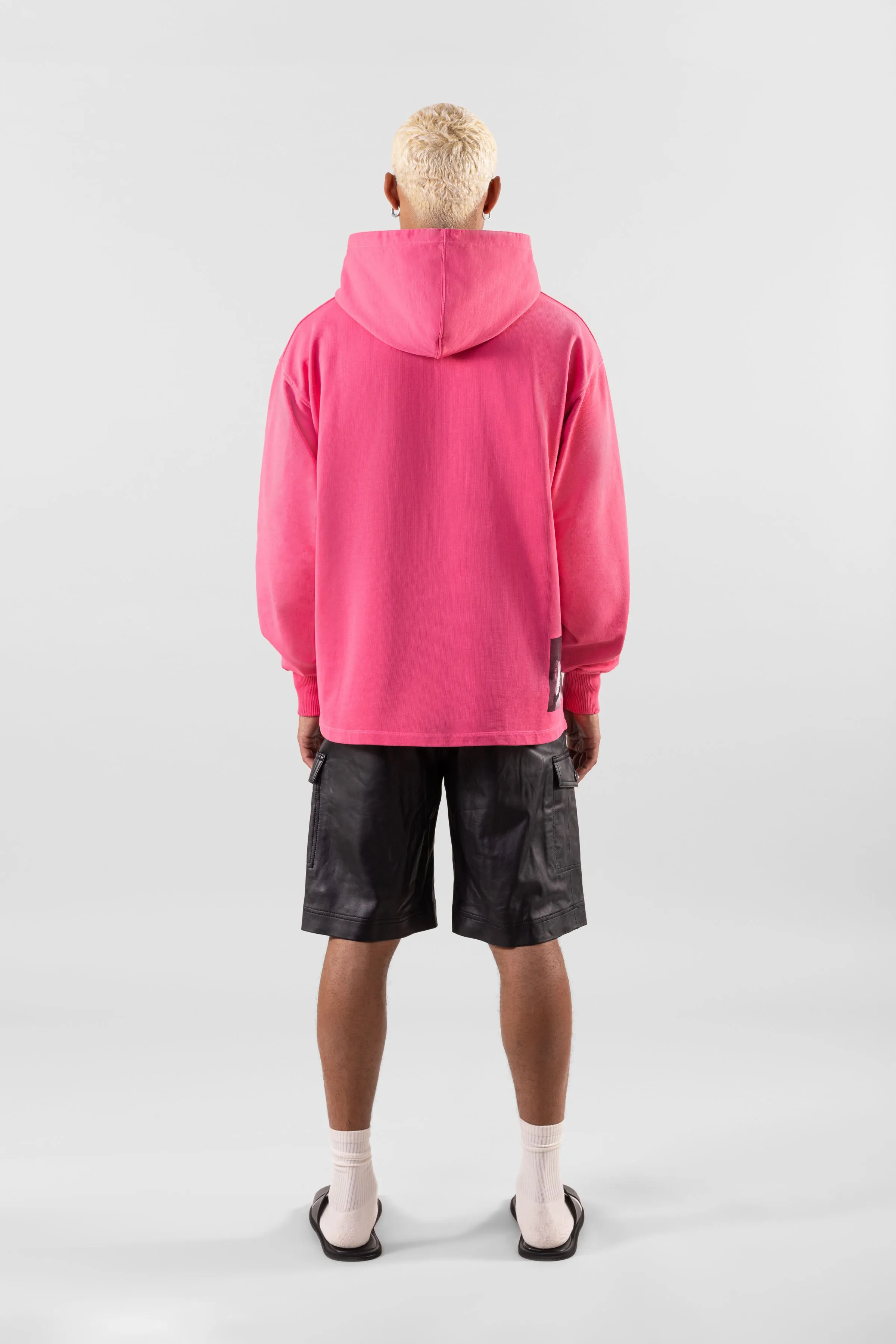 '88 RAVERS HOODIE - WASHED ACID PINK (Man)