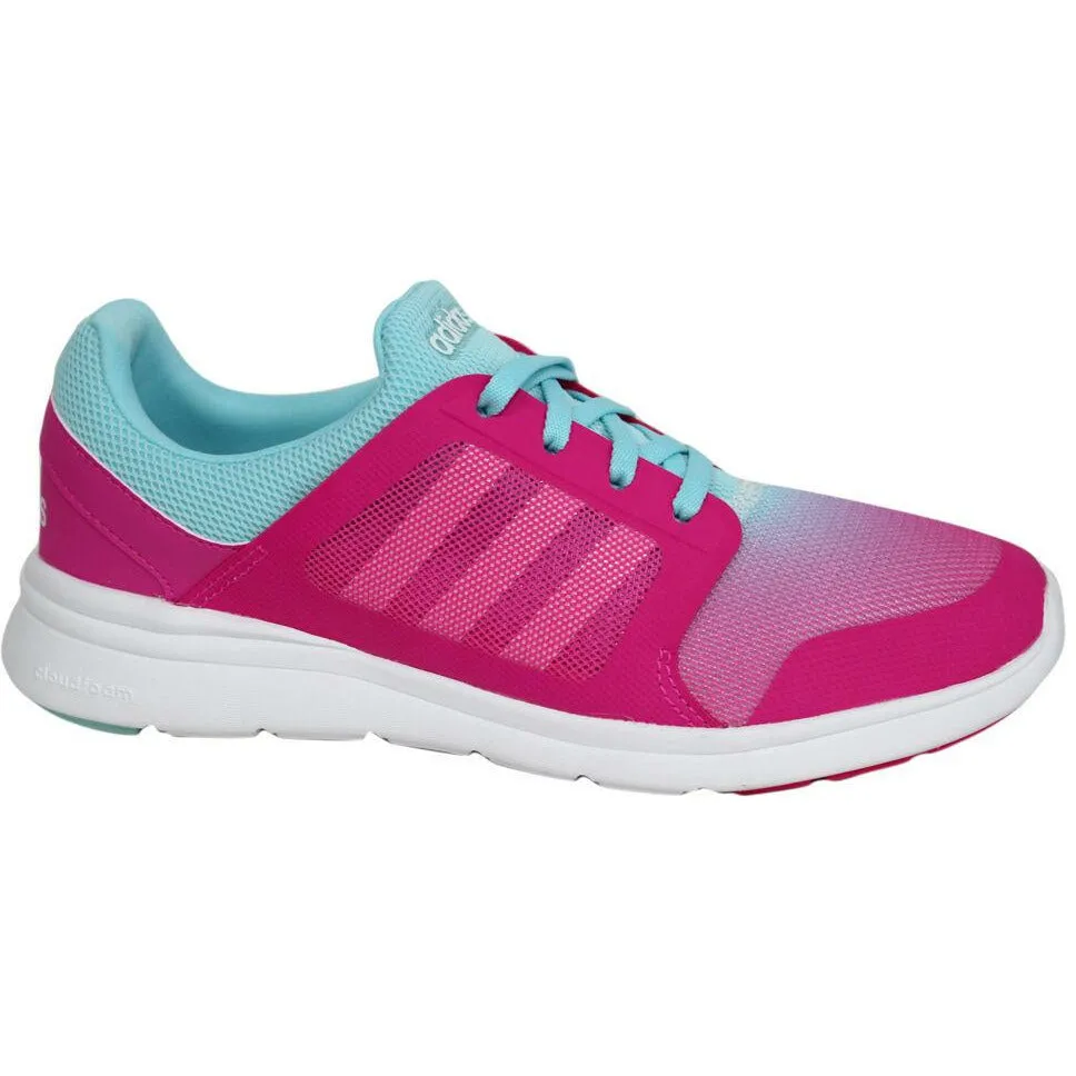 Adidas Cloudfoam Xpression Women's Lace Up Pink Blue Trainers