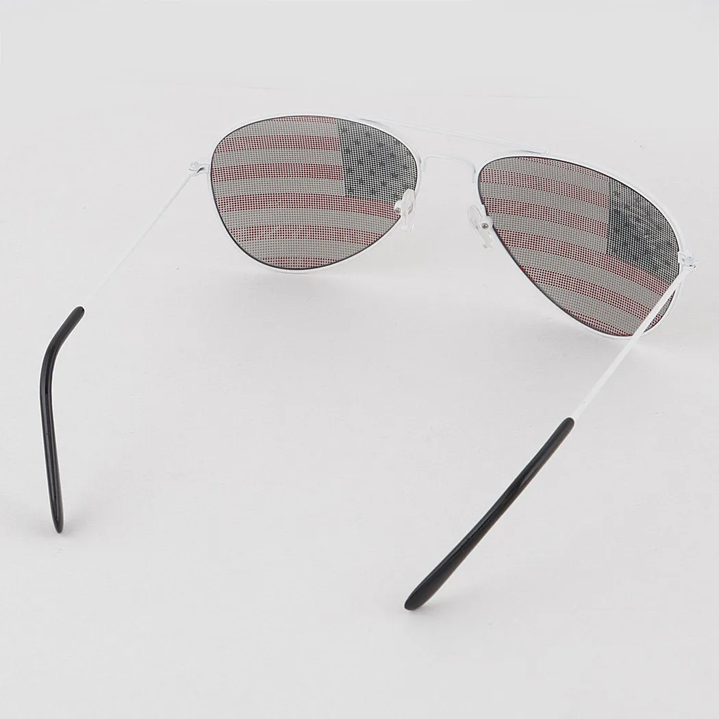 American Flag Aviator Sunglasses for Toddlers and Big Kids.