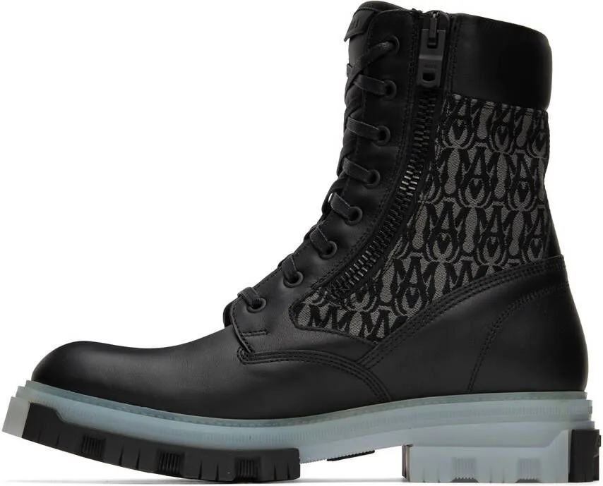 AMIRI Black Military Combat Boots