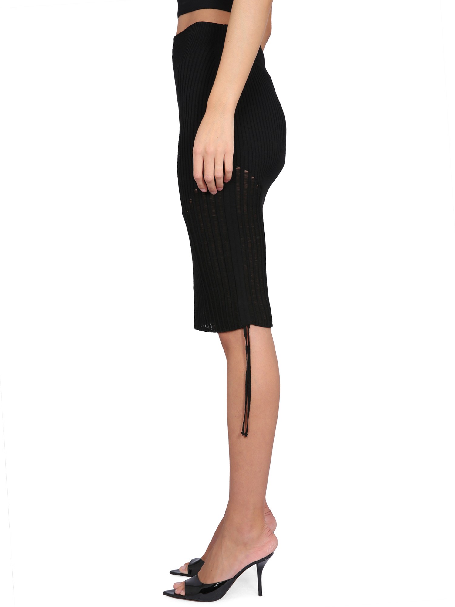 ANDREADAMO Viscose Knit Midi Skirt - Buy Online Now!