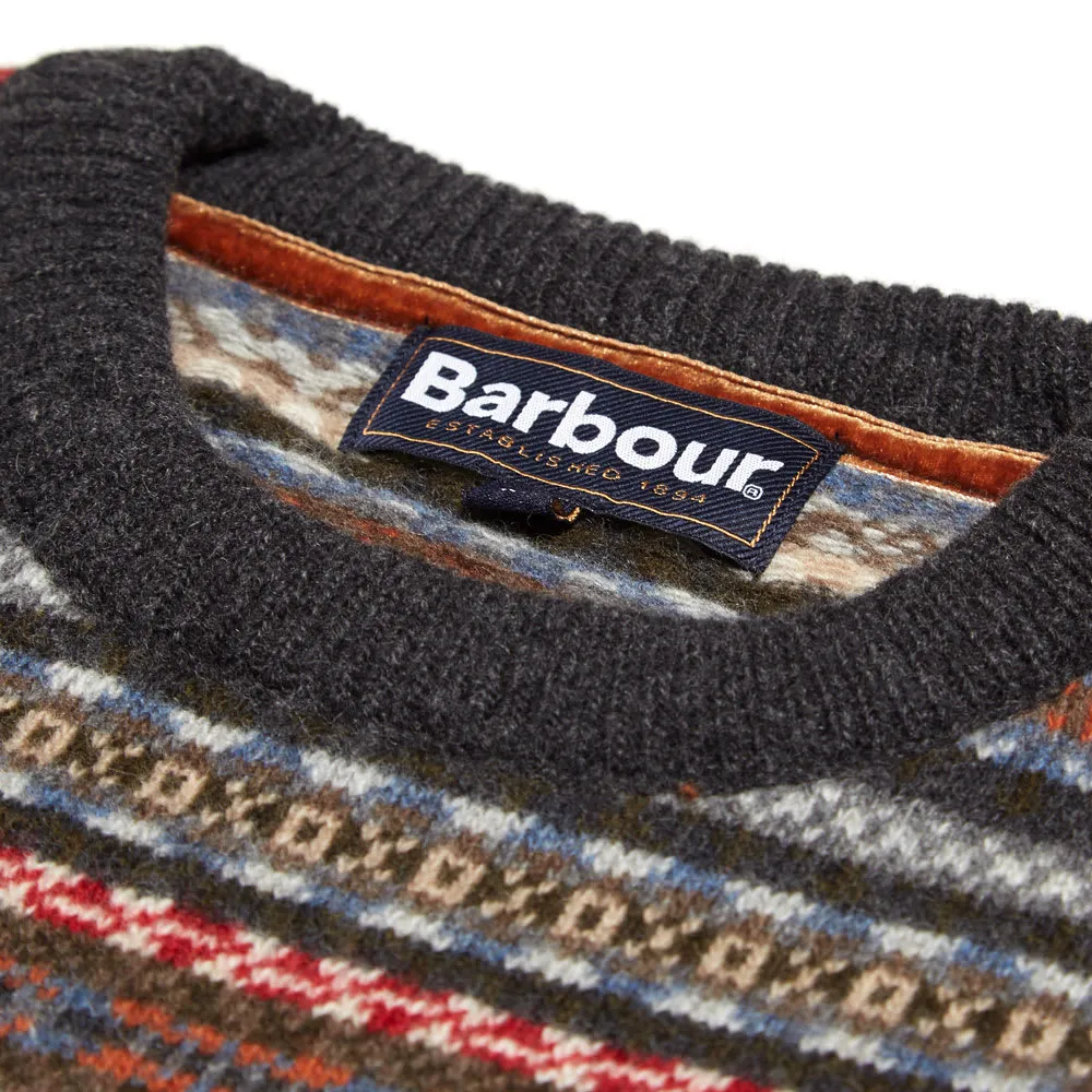 Barbour Crew Neck Sweater in Charcoal