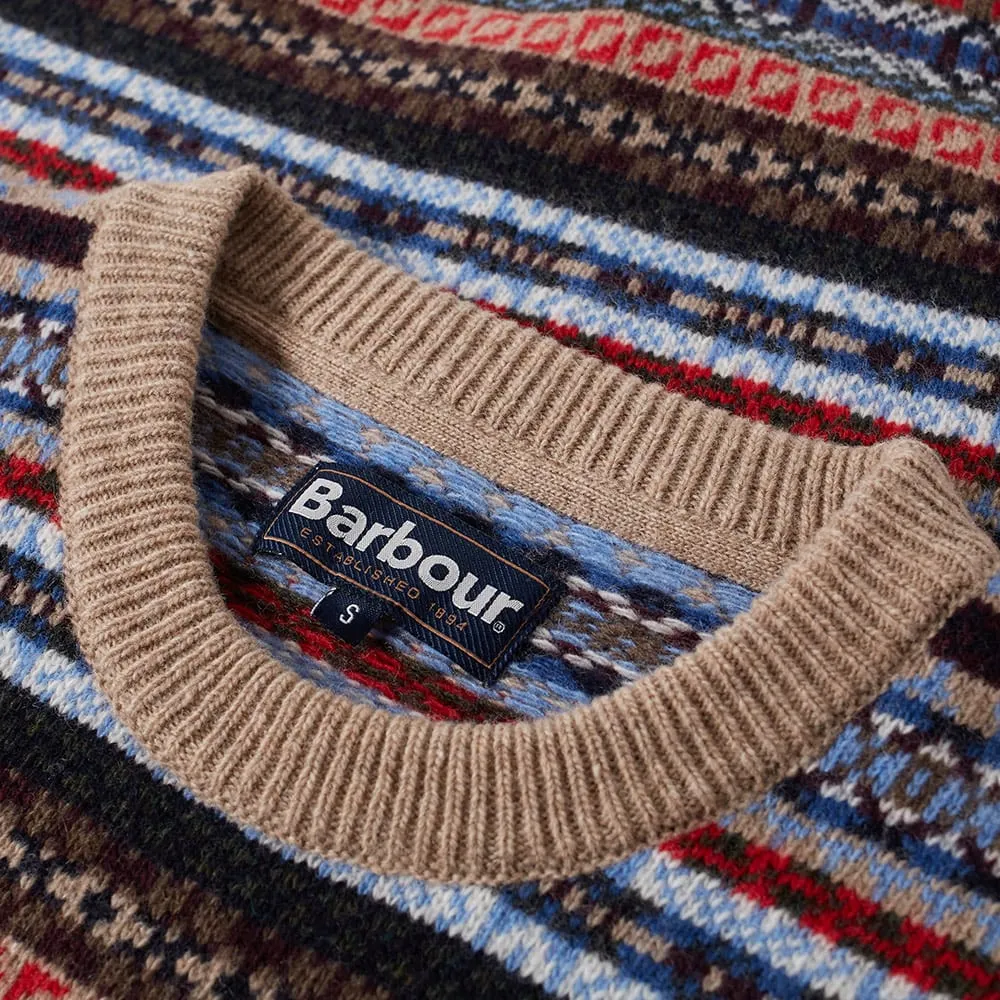 Barbour crewneck sweater stone