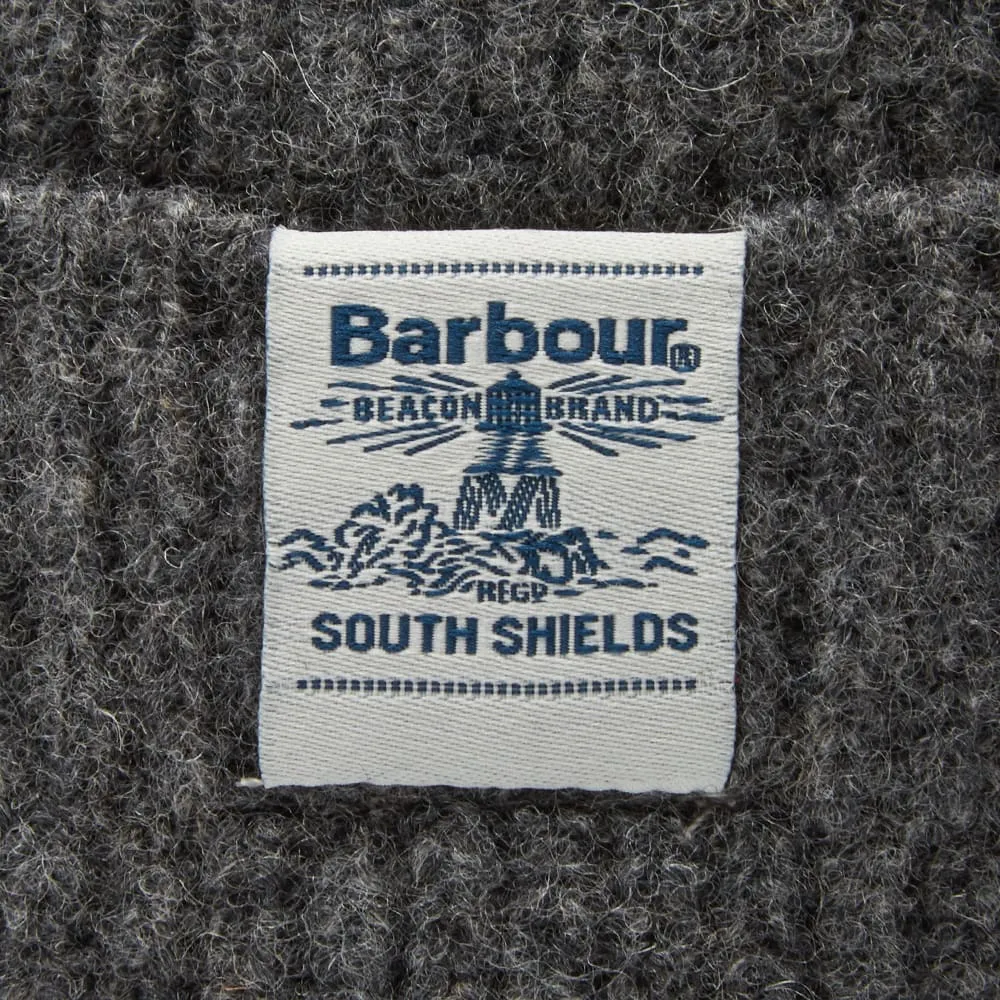 Barbour Grey Lambswool Beanie