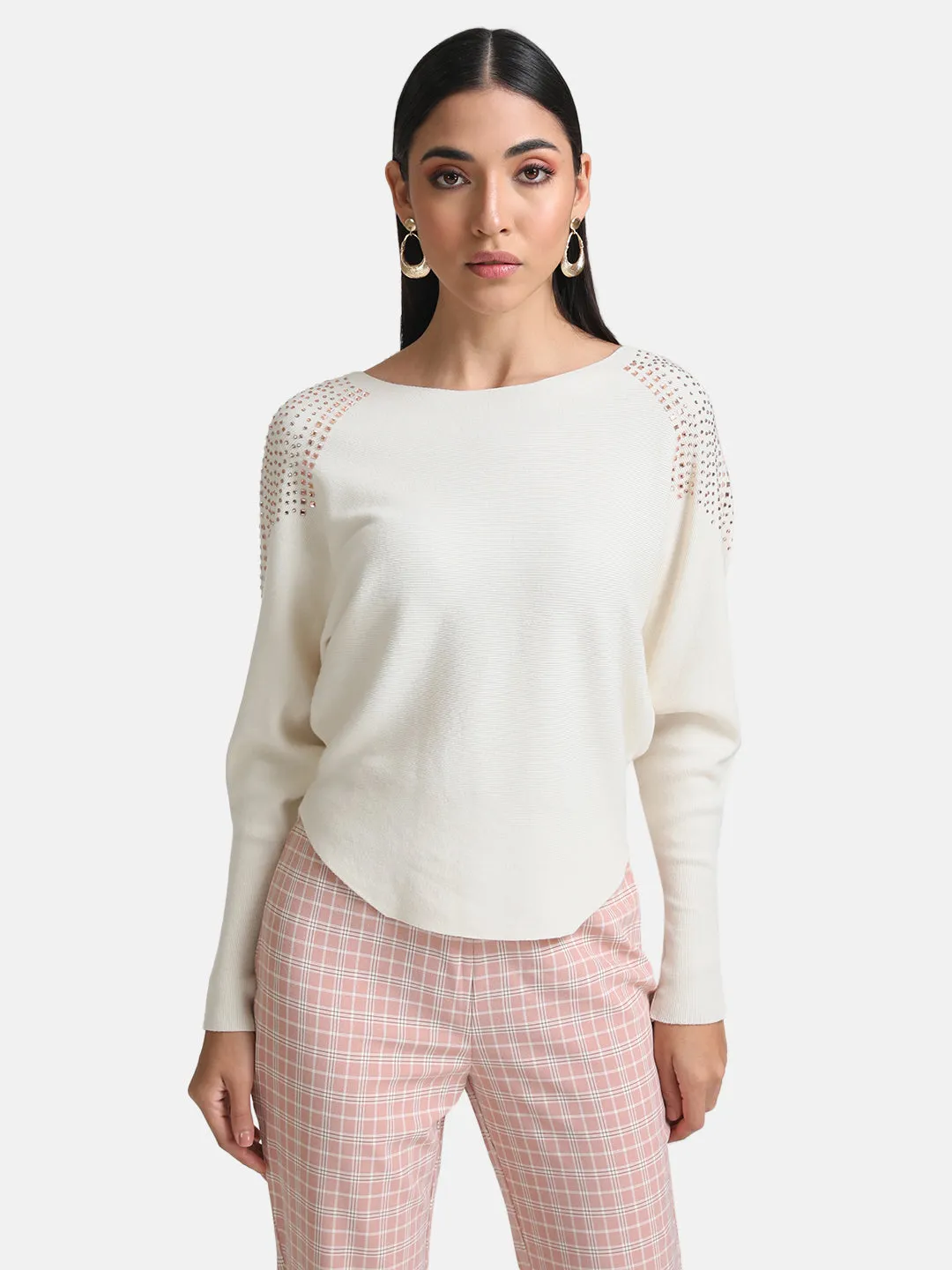 Batwing Pullover Featuring Heat Studs