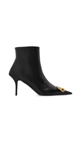 BB Leather Ankle Boot - Black - Elegant and Stylish