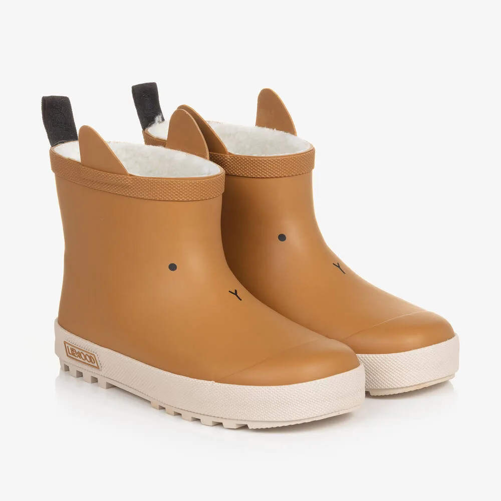 Beige Bunny Rain Boots