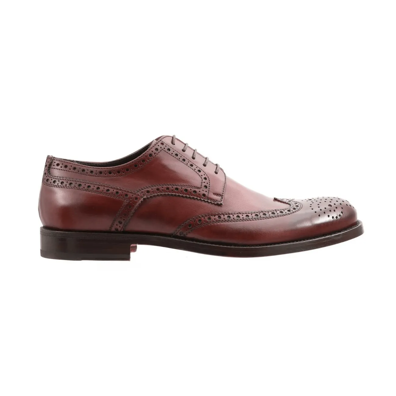 Bellesi Wingtip Leather Men's Derby, Brown - Buy Online, Best Price | |