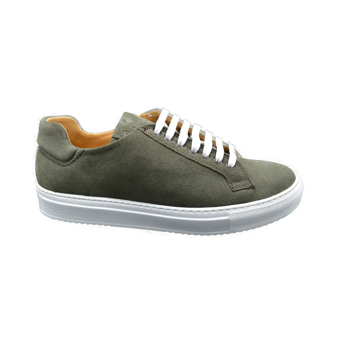 Berwick 1707 Trainer (D571) - Olive Suede | Buy Now