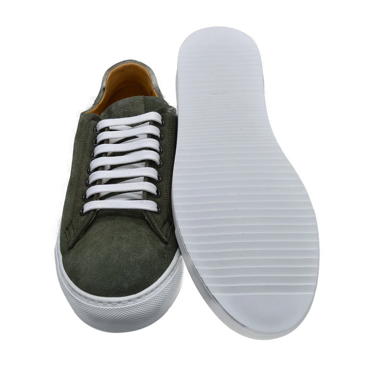 Berwick 1707 Trainer (D571) - Olive Suede | Buy Now