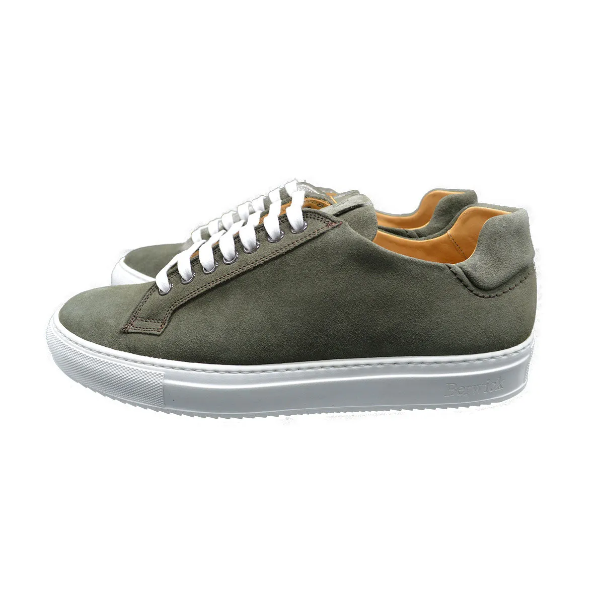 Berwick 1707 Trainer (D571) - Olive Suede | Buy Now