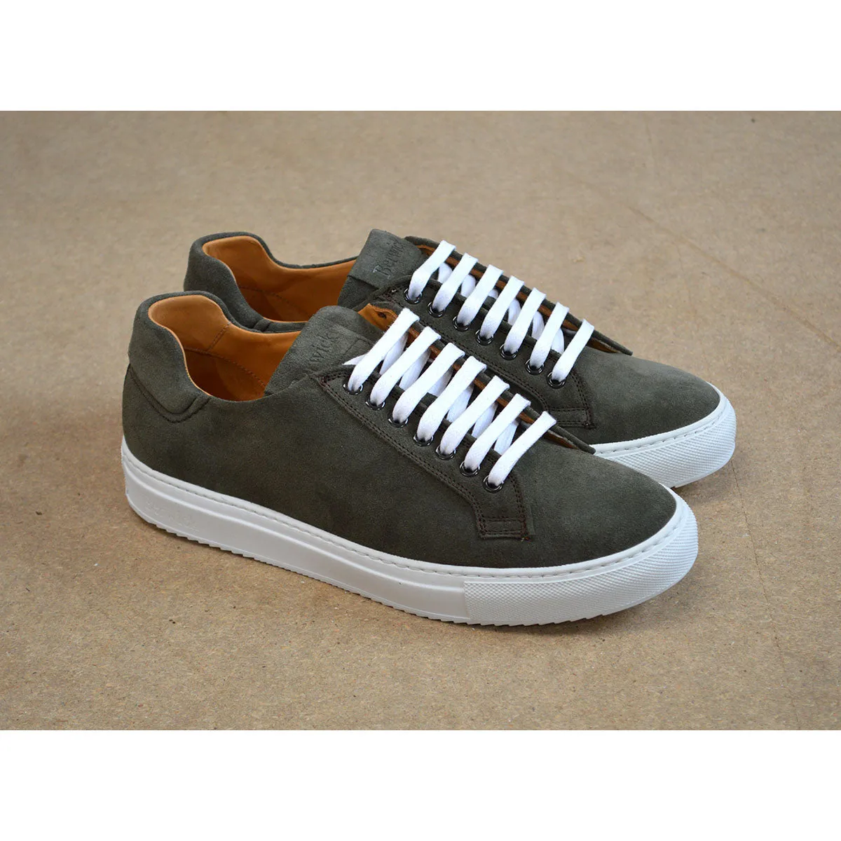 Berwick 1707 Trainer (D571) - Olive Suede | Buy Now