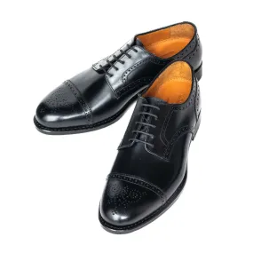 Black Men's Half Brogue Derby #98846