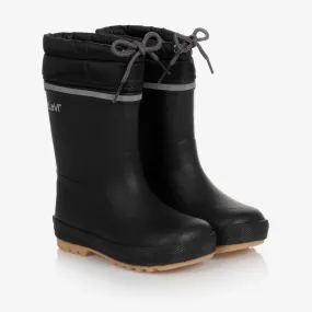 Black Rubber Rain Boots