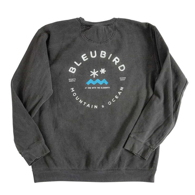 Bleubird Charcoal Original Crew Sweater - Unisex Crew Jumper From Bleubird