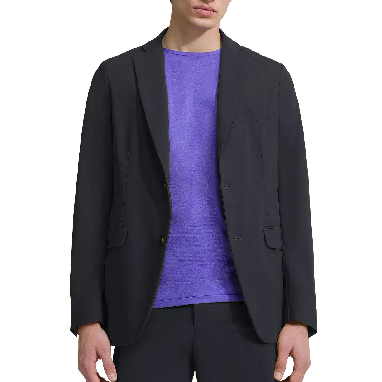 Blue Black Blazer for Men - REVO