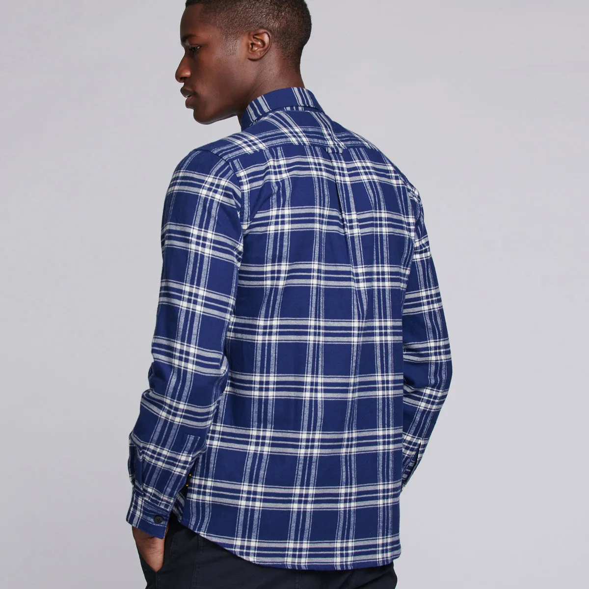 Blue Bold Check Shirt - Barbour International - Tailored Fit