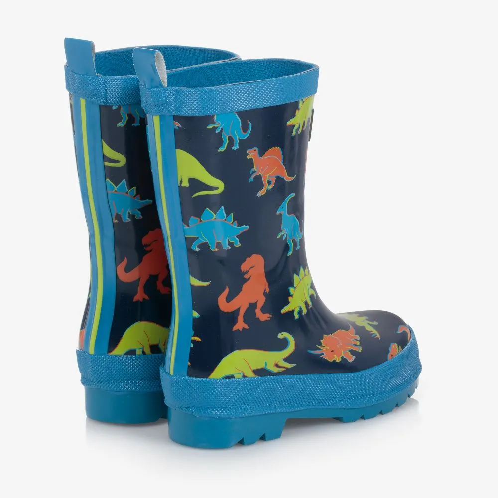 Blue Dinosaur Rain Boots