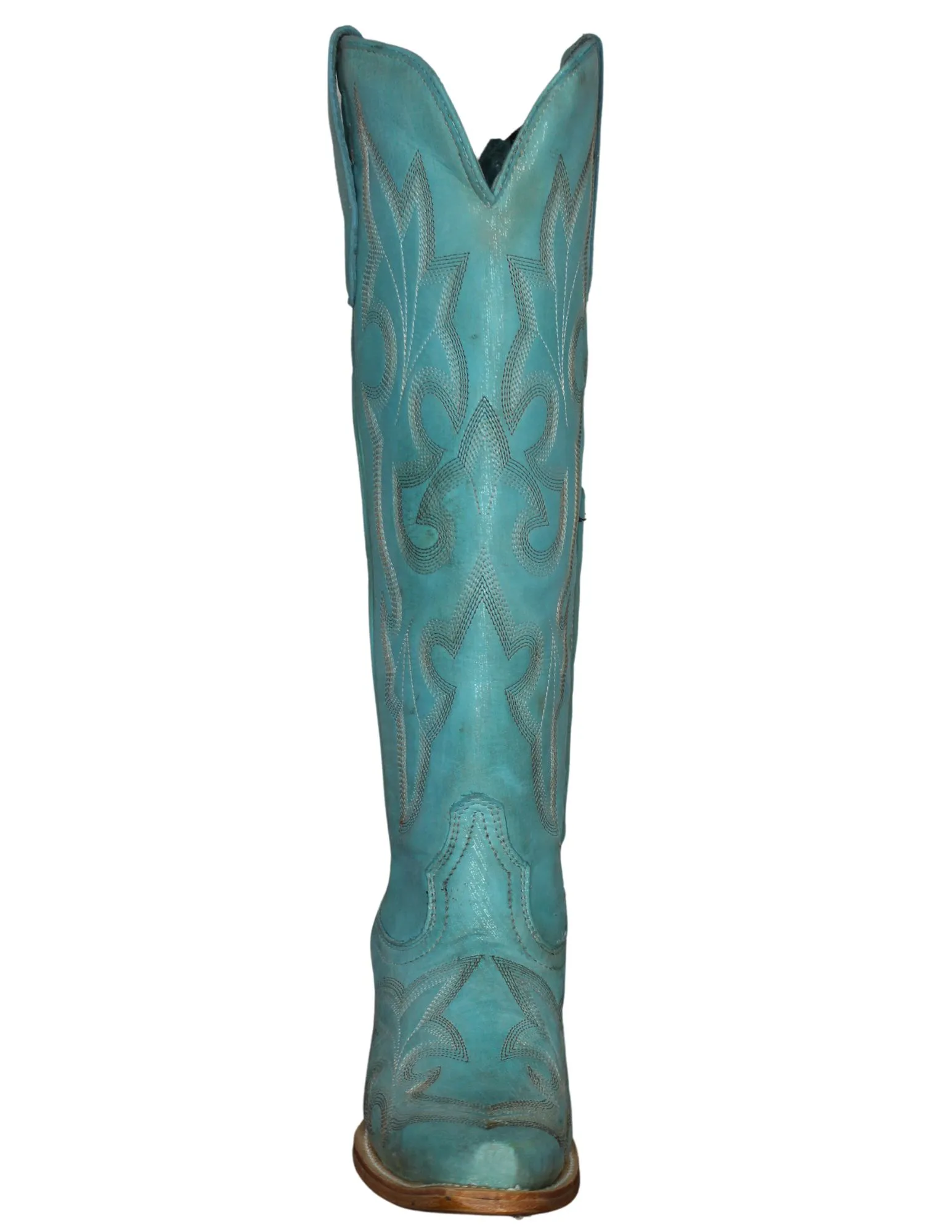 Blue Embroidery Tall Top Boots for Women by Corral