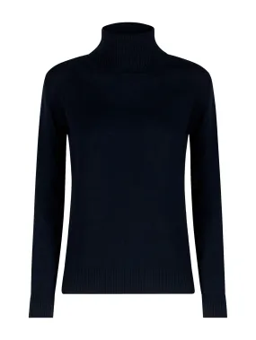 Blue Nice Wool Turtleneck Sweater