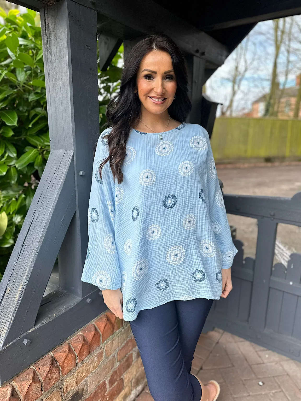 Blue Pattern Top Pippa - SEO result: Blue Patterned Top Pippa