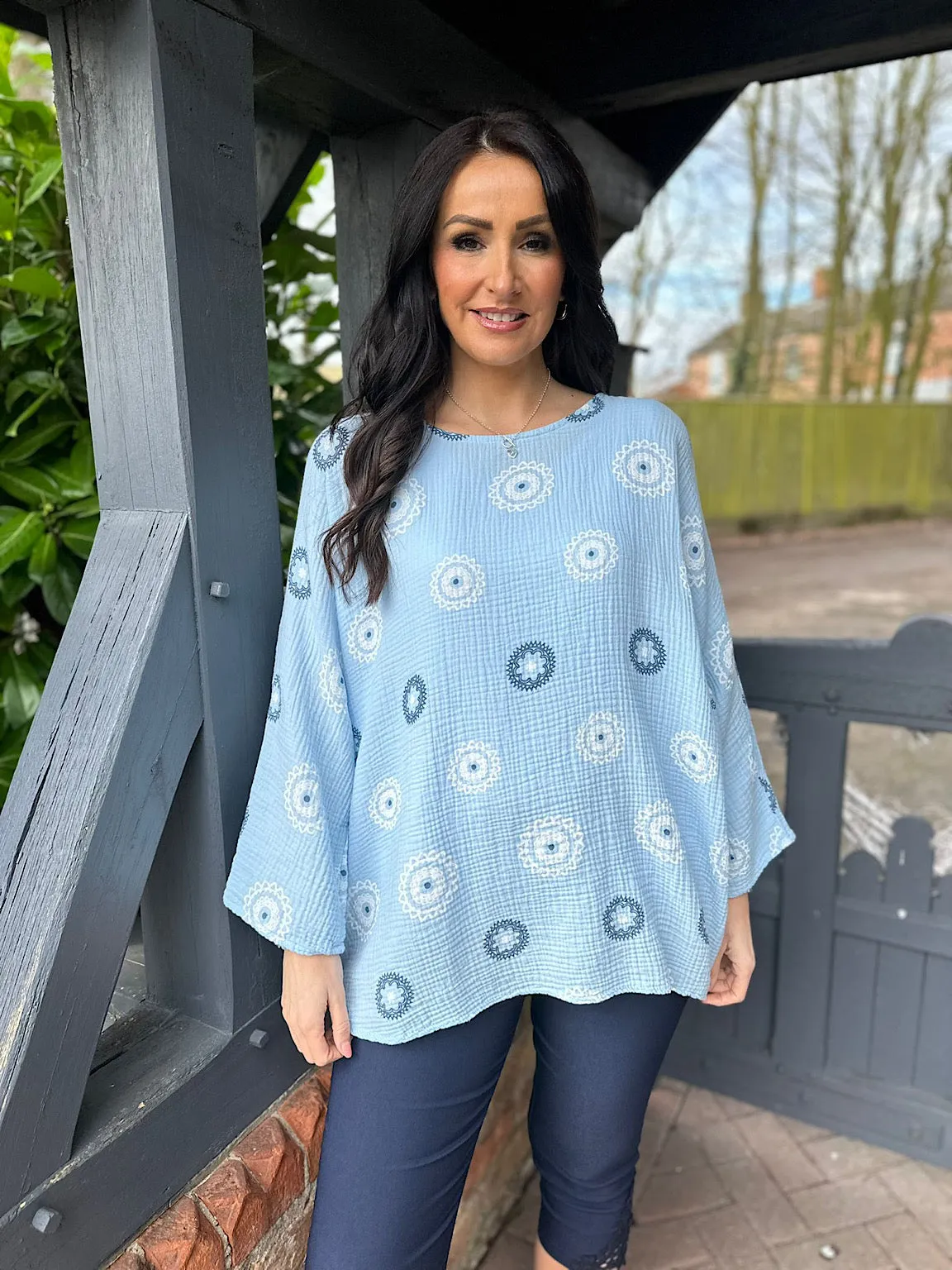 Blue Pattern Top Pippa - SEO result: Blue Patterned Top Pippa