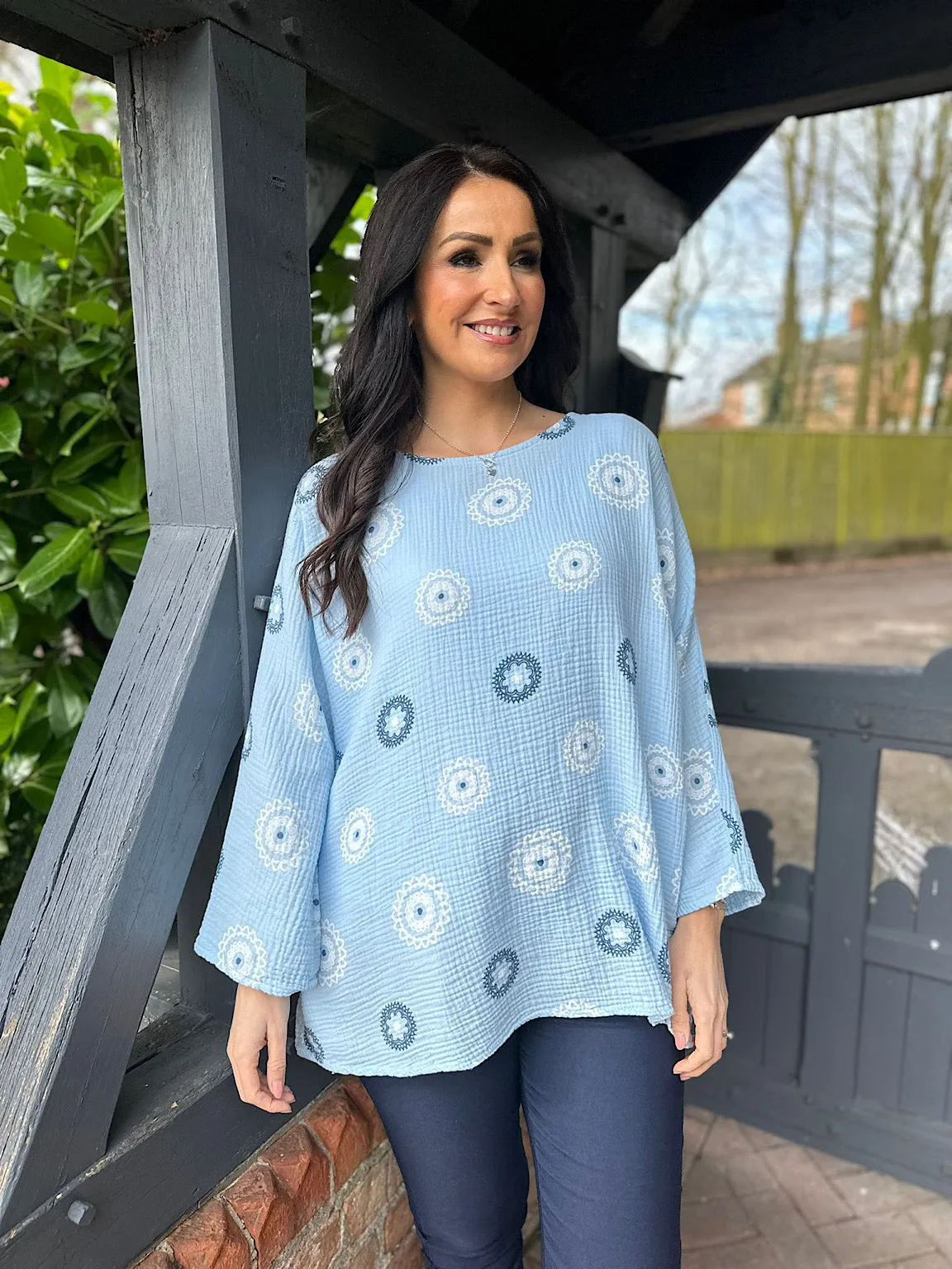 Blue Pattern Top Pippa - SEO result: Blue Patterned Top Pippa