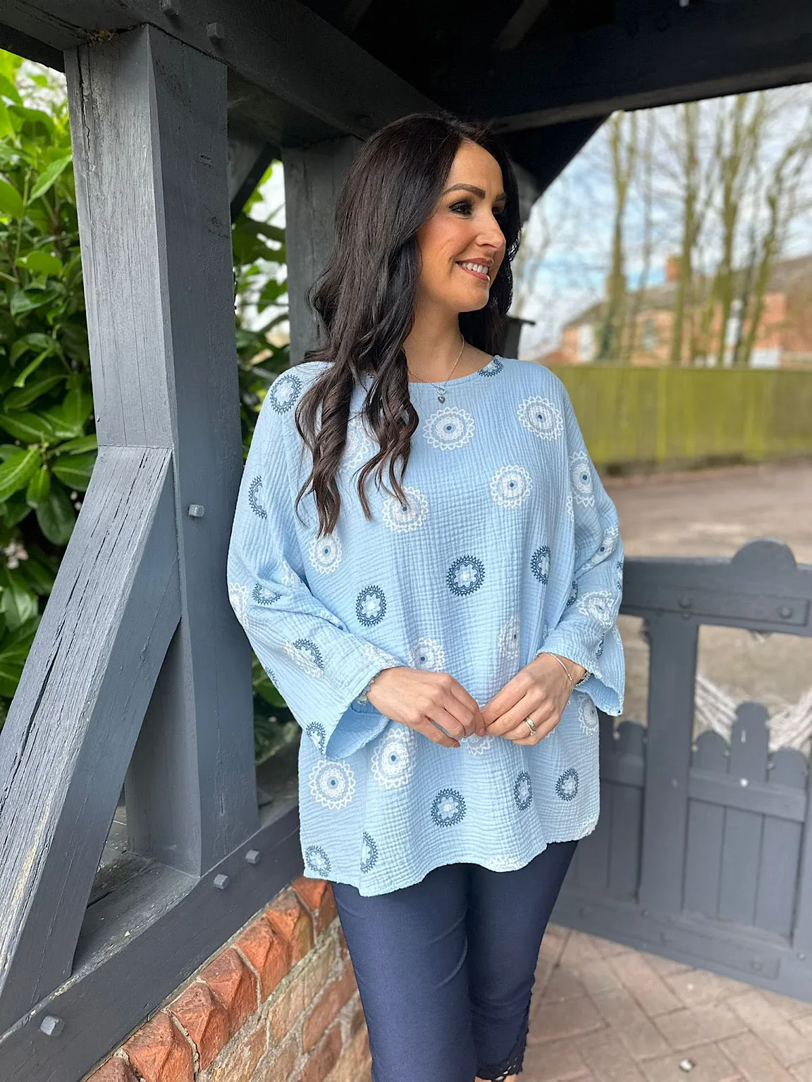 Blue Pattern Top Pippa - SEO result: Blue Patterned Top Pippa