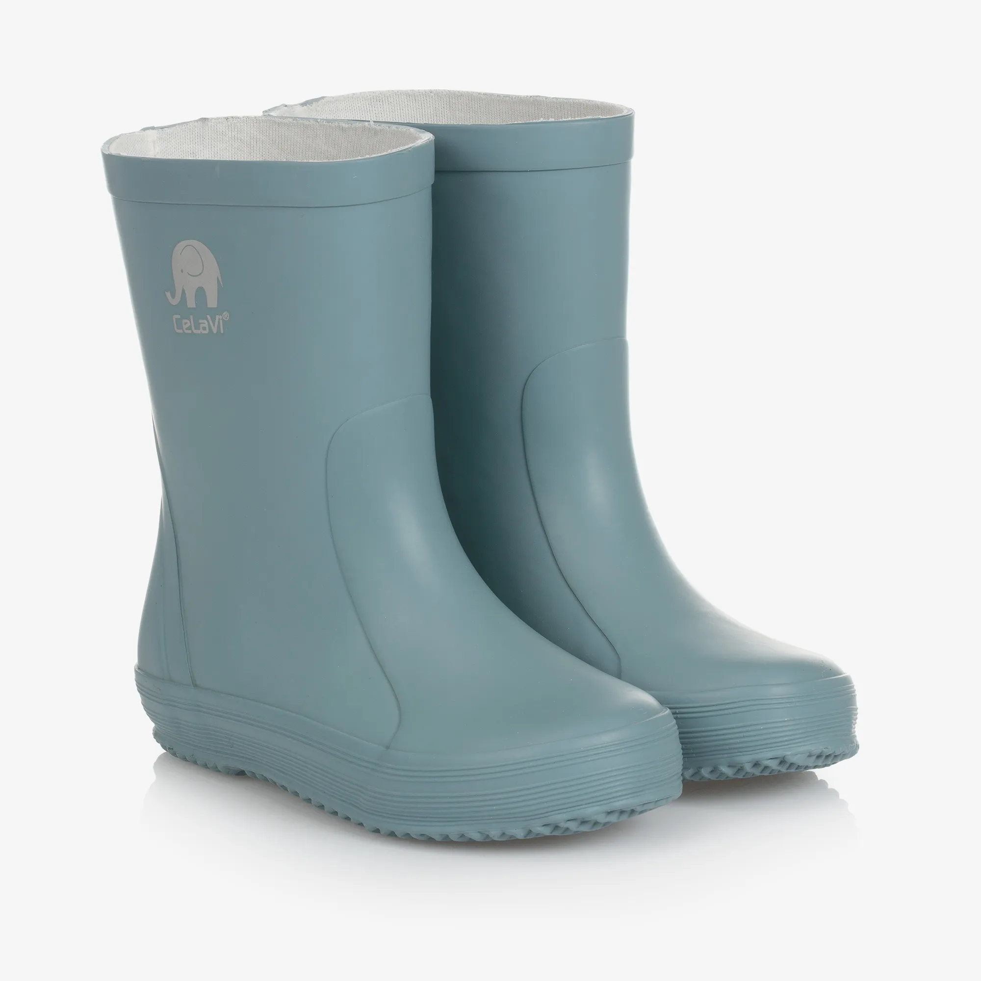 Blue Rubber Rain Boots