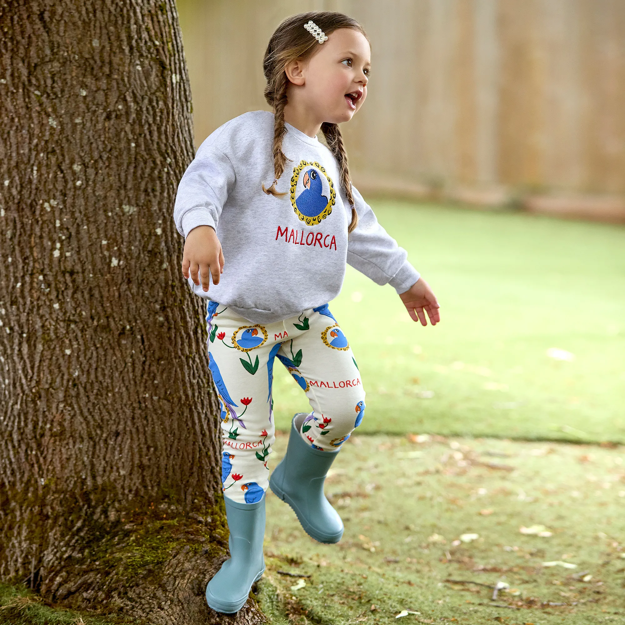 Blue Rubber Rain Boots