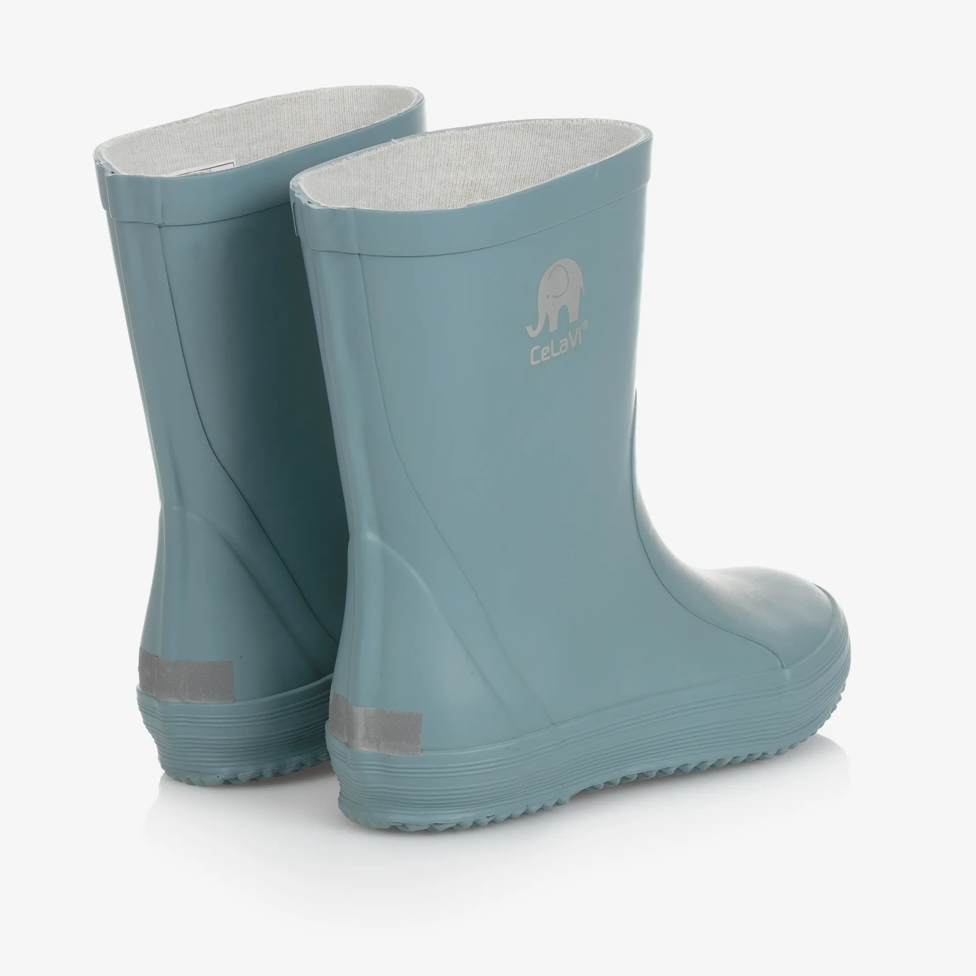 Blue Rubber Rain Boots