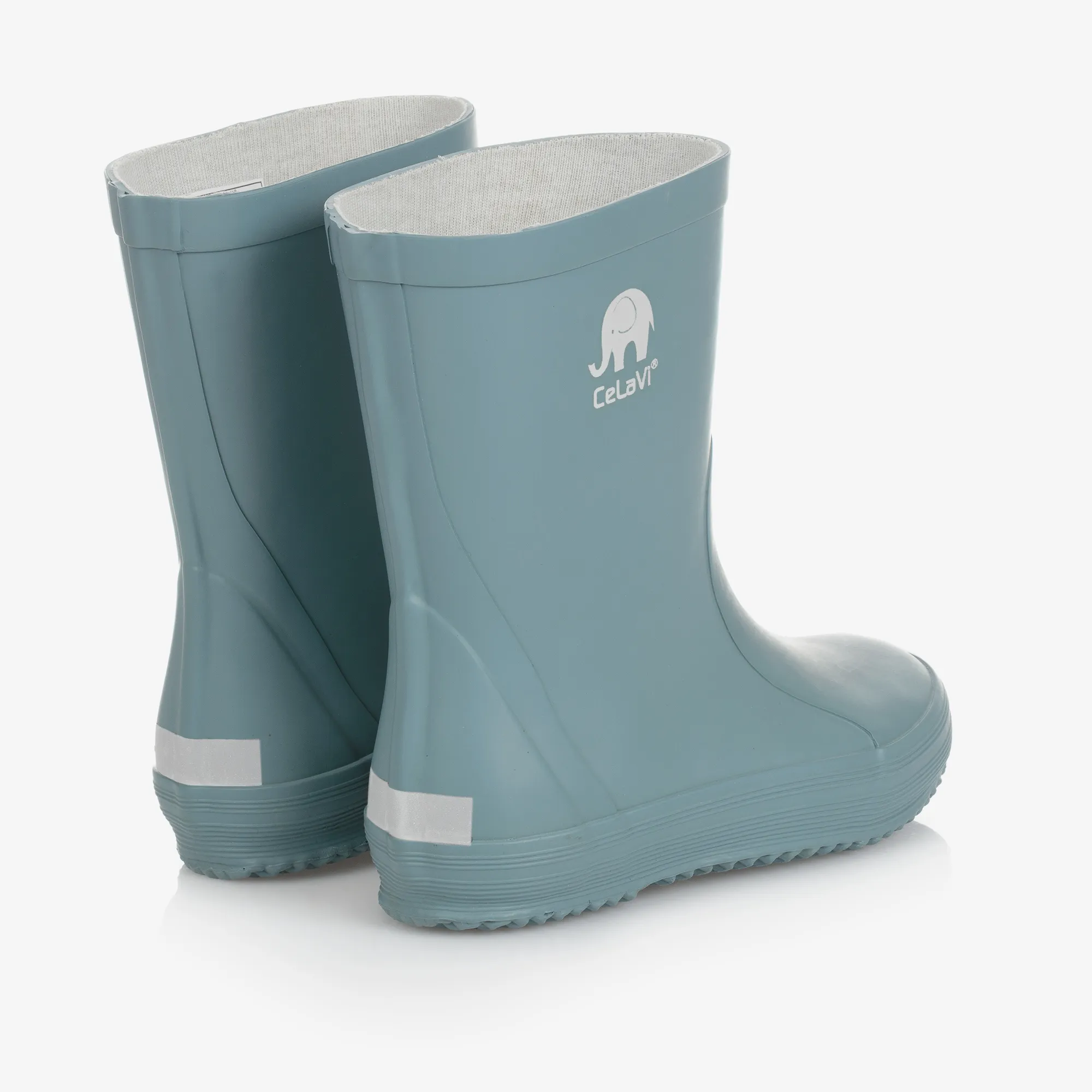 Blue Rubber Rain Boots