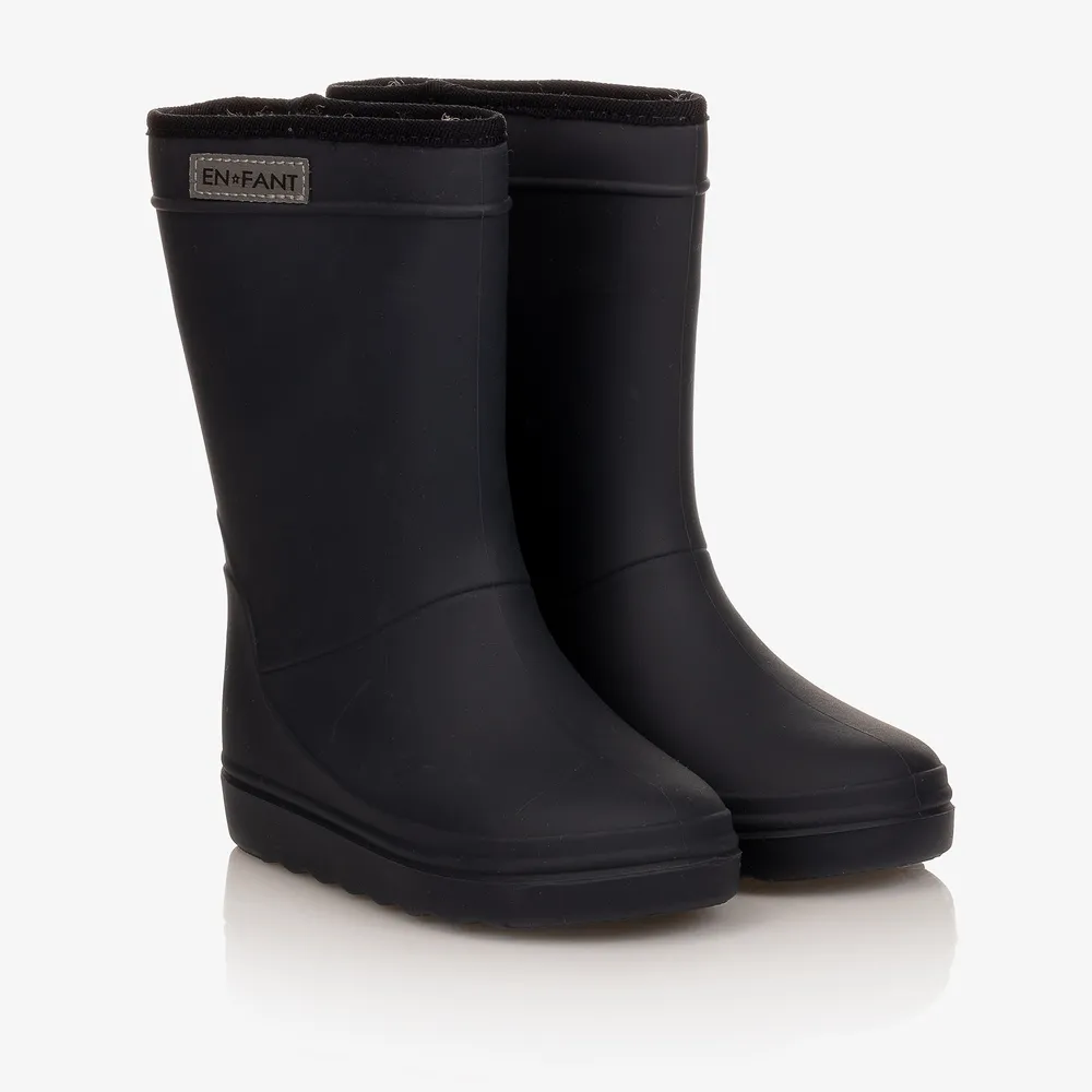 Blue Thermal Rain Boots