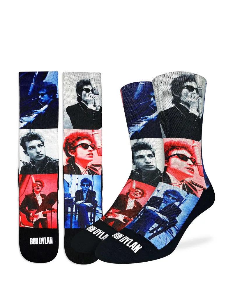 Bob Dylan Red and Blue Active Sock