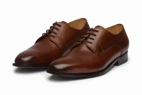 Brown Plain Derby shoes - Top choice for stylish footwear