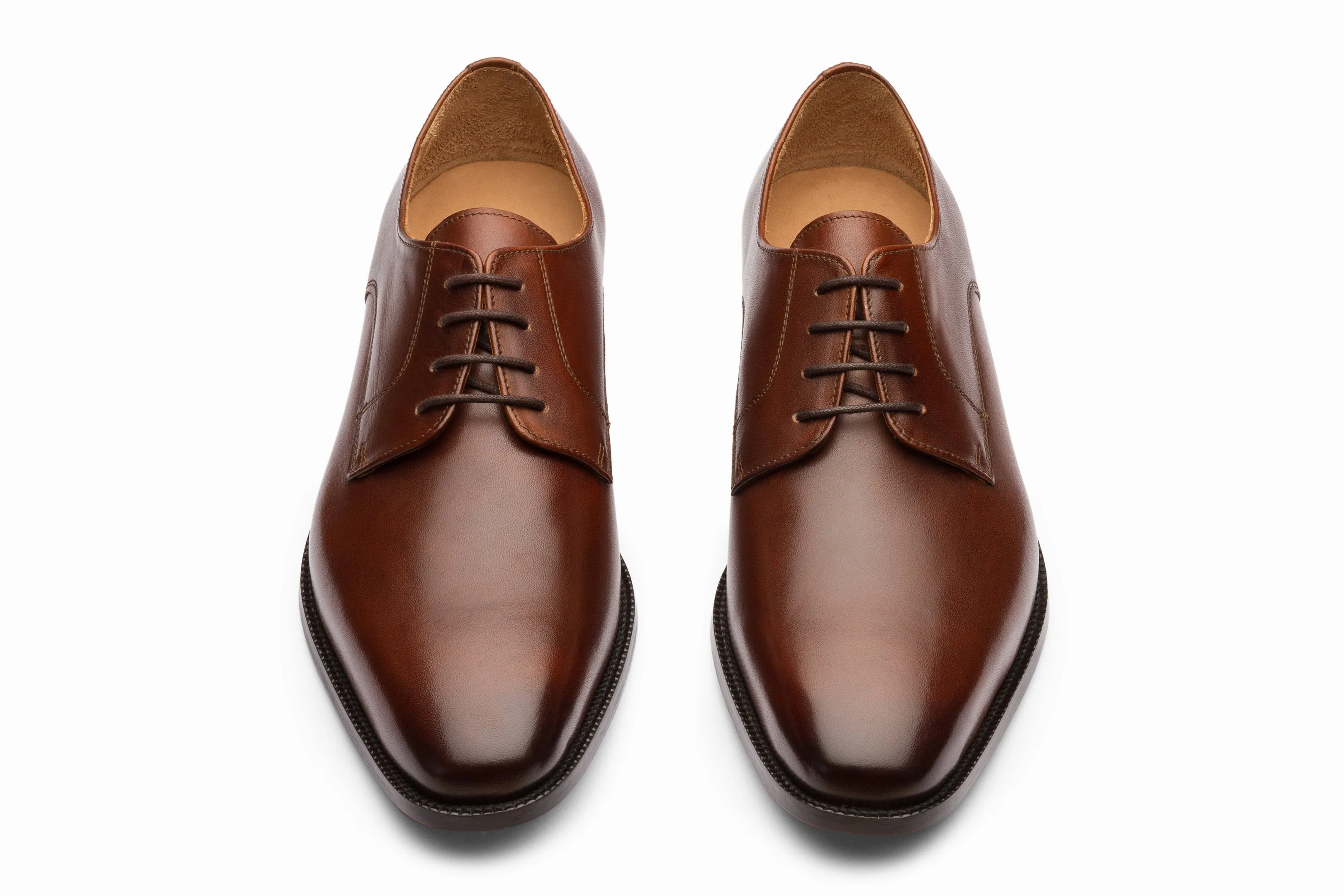 Brown Plain Derby shoes - Top choice for stylish footwear