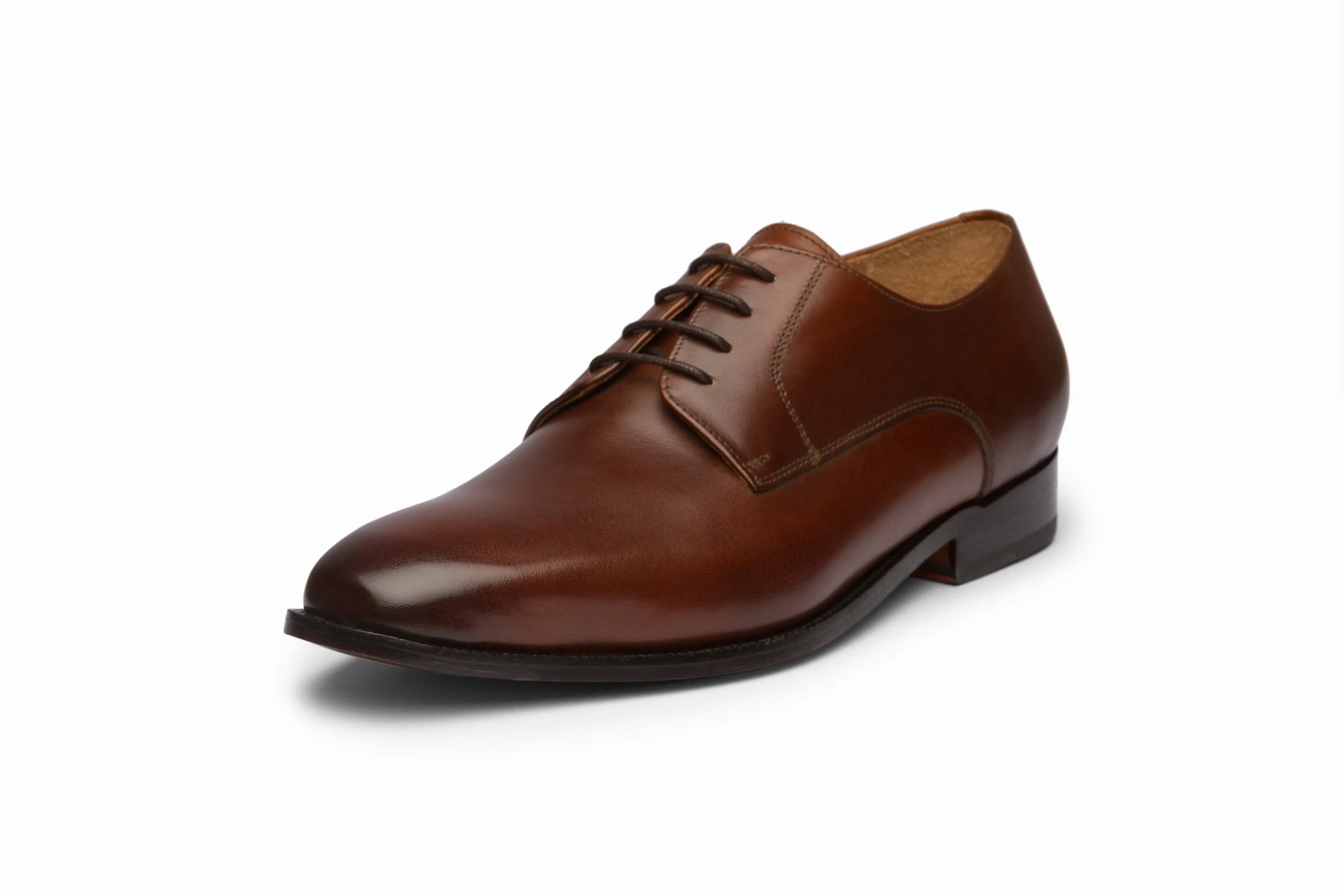 Brown Plain Derby shoes - Top choice for stylish footwear