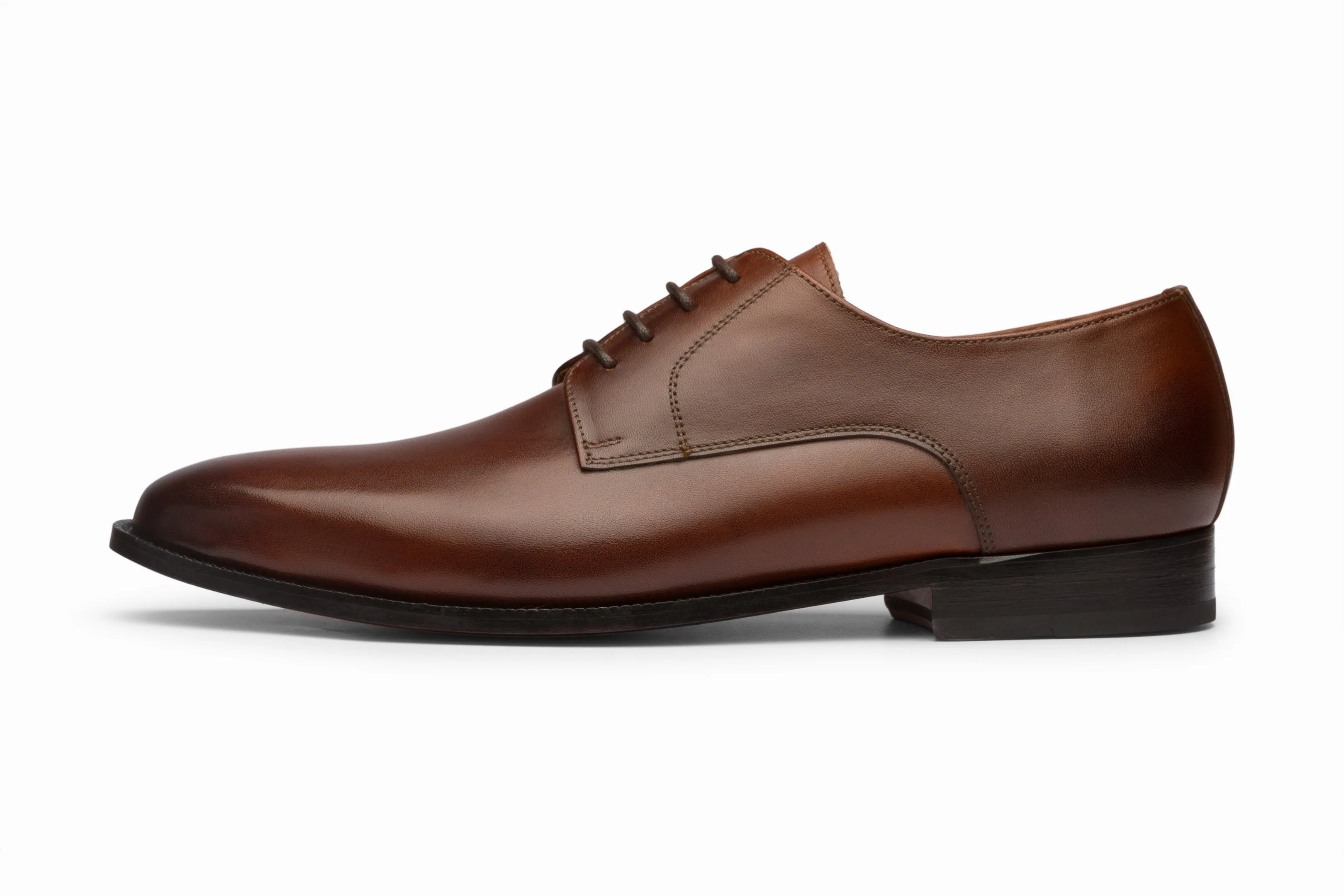 Brown Plain Derby shoes - Top choice for stylish footwear